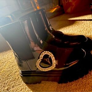 Black Zara kids boots